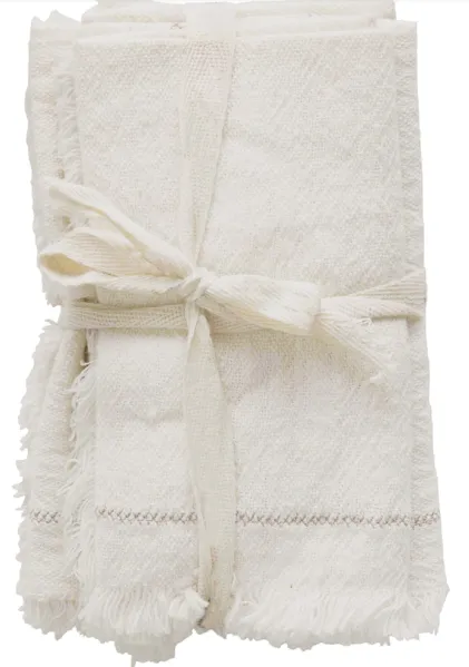 18" Square Woven Cotton Napkins