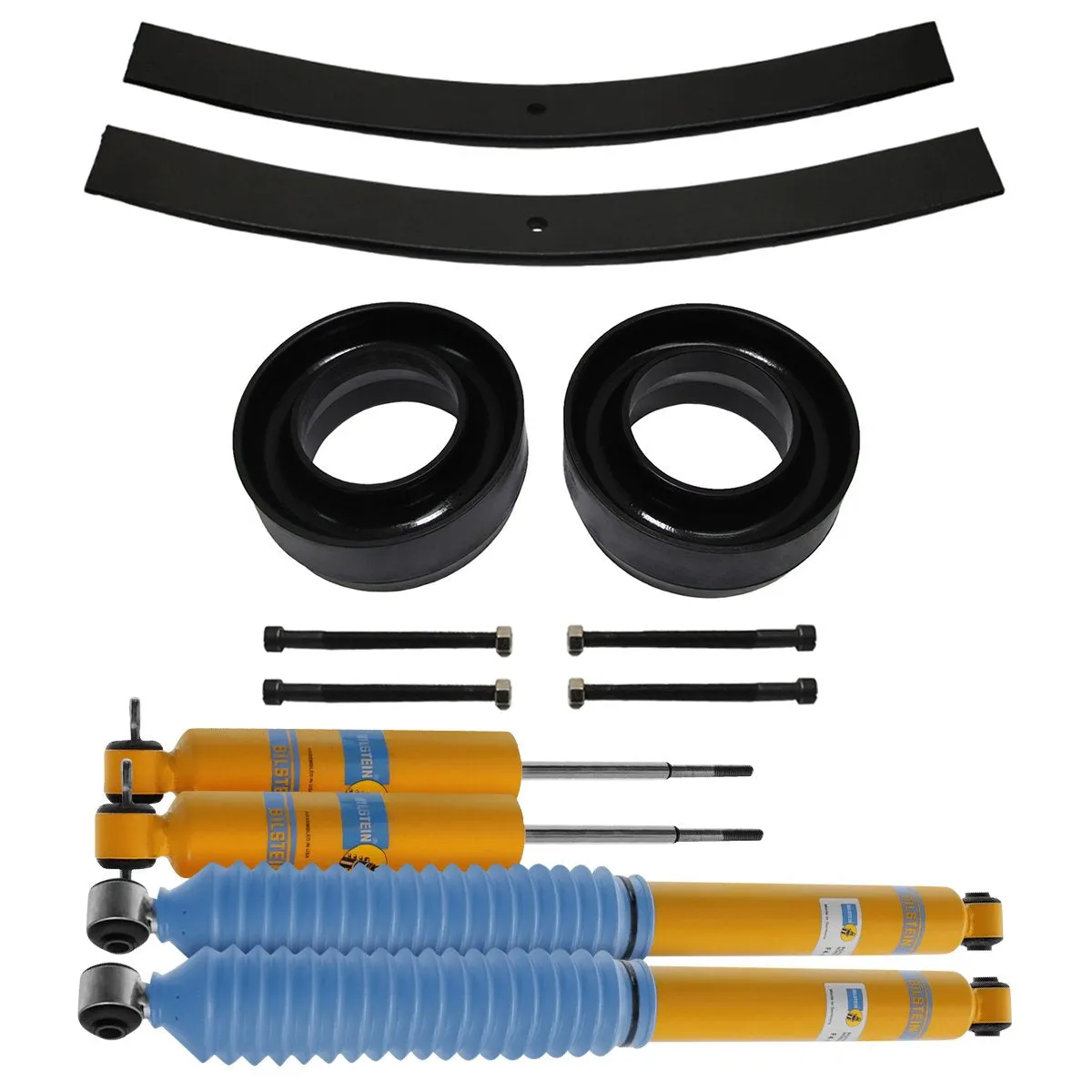 1998-2003 Dodge Durango Full Add a Leaf Rear Suspension Lift Kit &  Bilstein Shocks 2WD 4x2