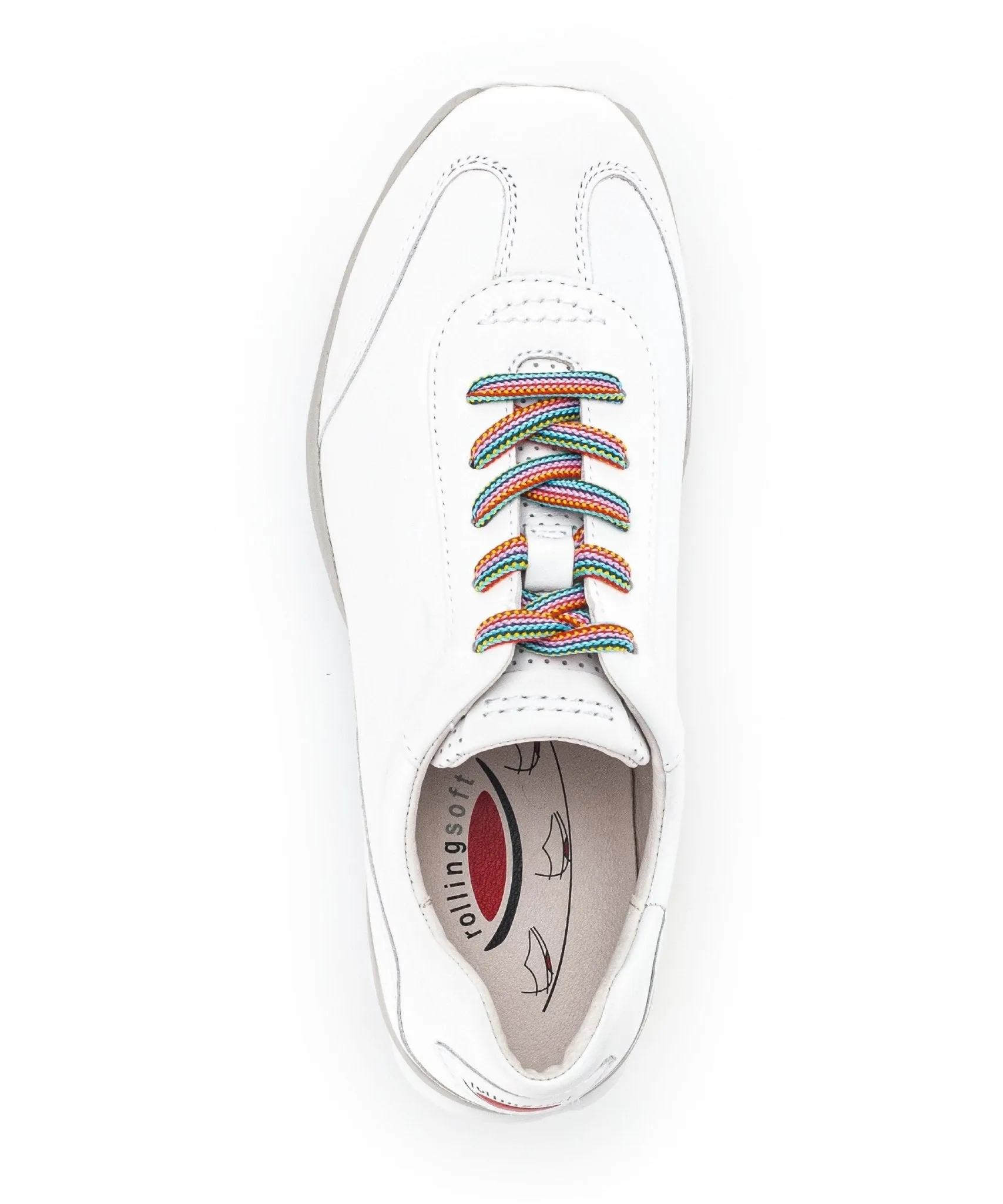 '26.965.50' women's walking rolling sneaker - white