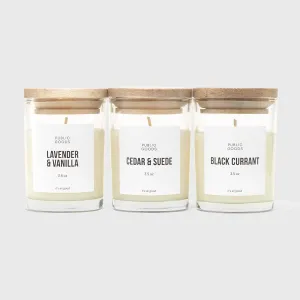 3 Piece Mini Candle Set (3.5 oz)