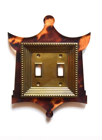 Acrylic   Brass | Pagoda Style, Tortoise