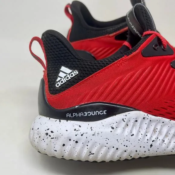 Adidas Alphabounce 1 Sneakers Mens 10 1/2 Vivid Red 103.5=K.2.1