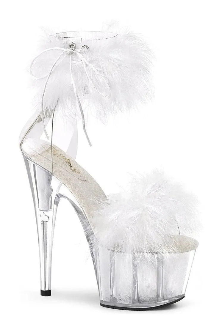 ADORE-724F Exotic Sandal | Clear Vinyl