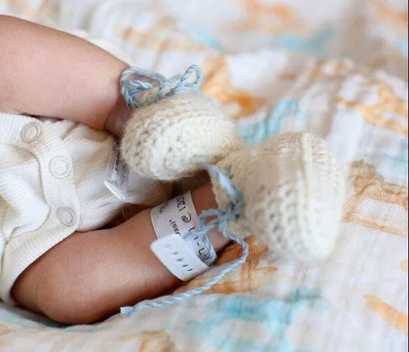 Alpaca Bootie | 100% Alpaca | Newborn Baby Boy