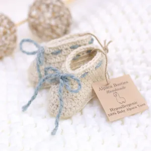 Alpaca Bootie | 100% Alpaca | Newborn Baby Boy