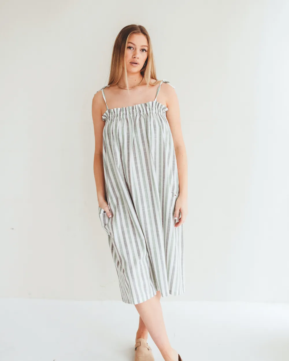 Anna Woven Stripe Dress Skirt