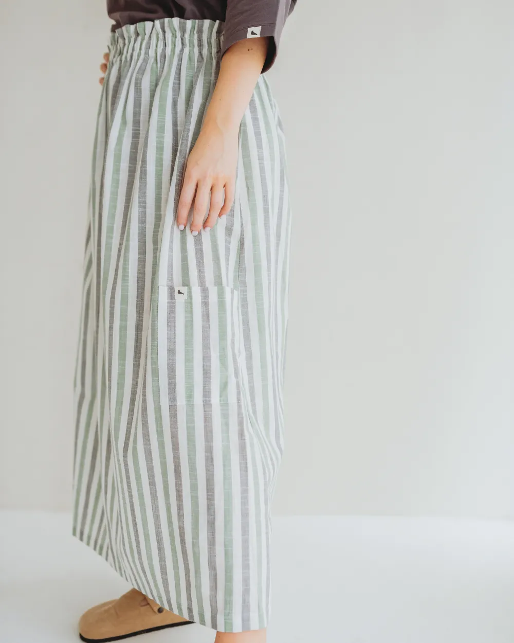 Anna Woven Stripe Dress Skirt