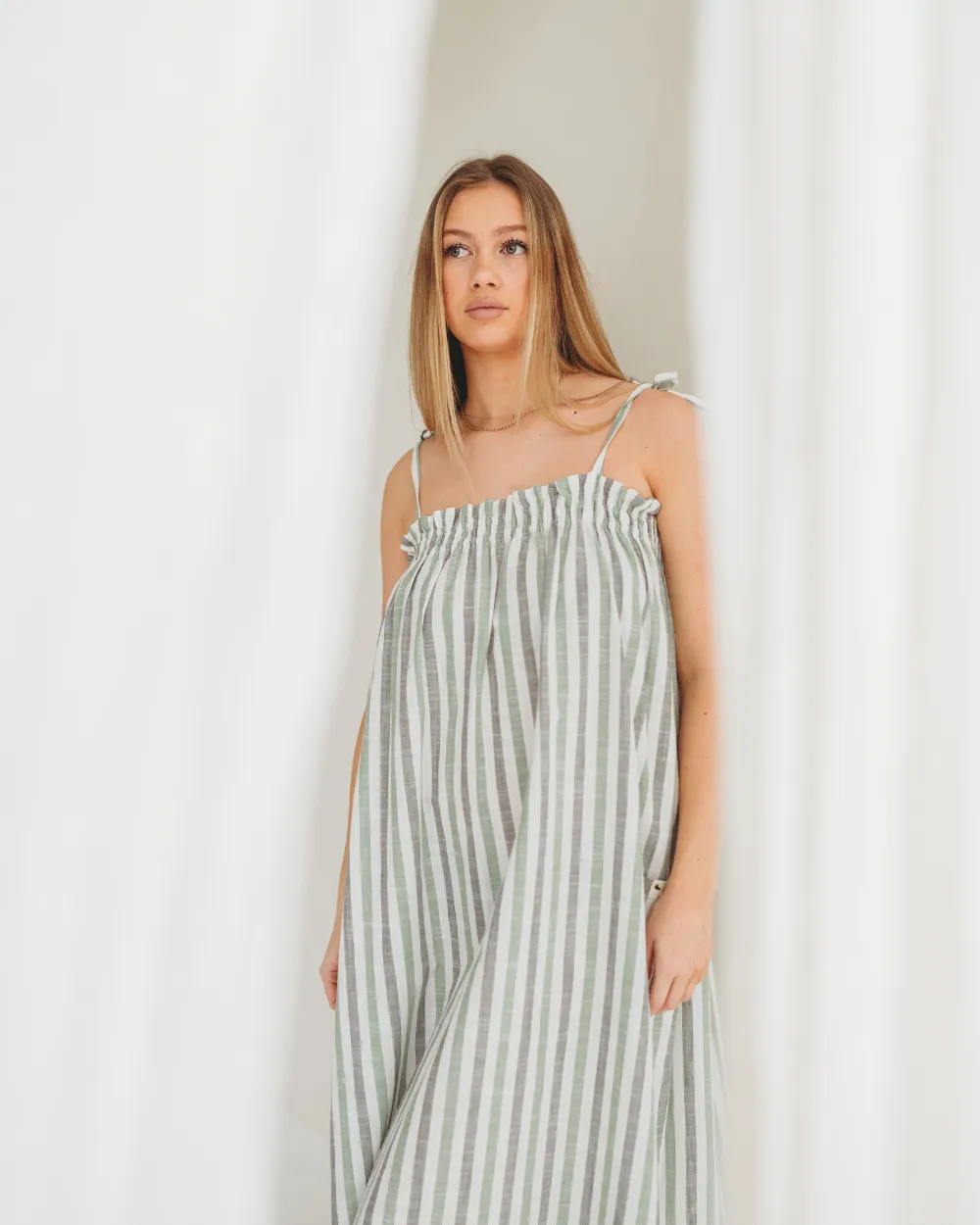 Anna Woven Stripe Dress Skirt
