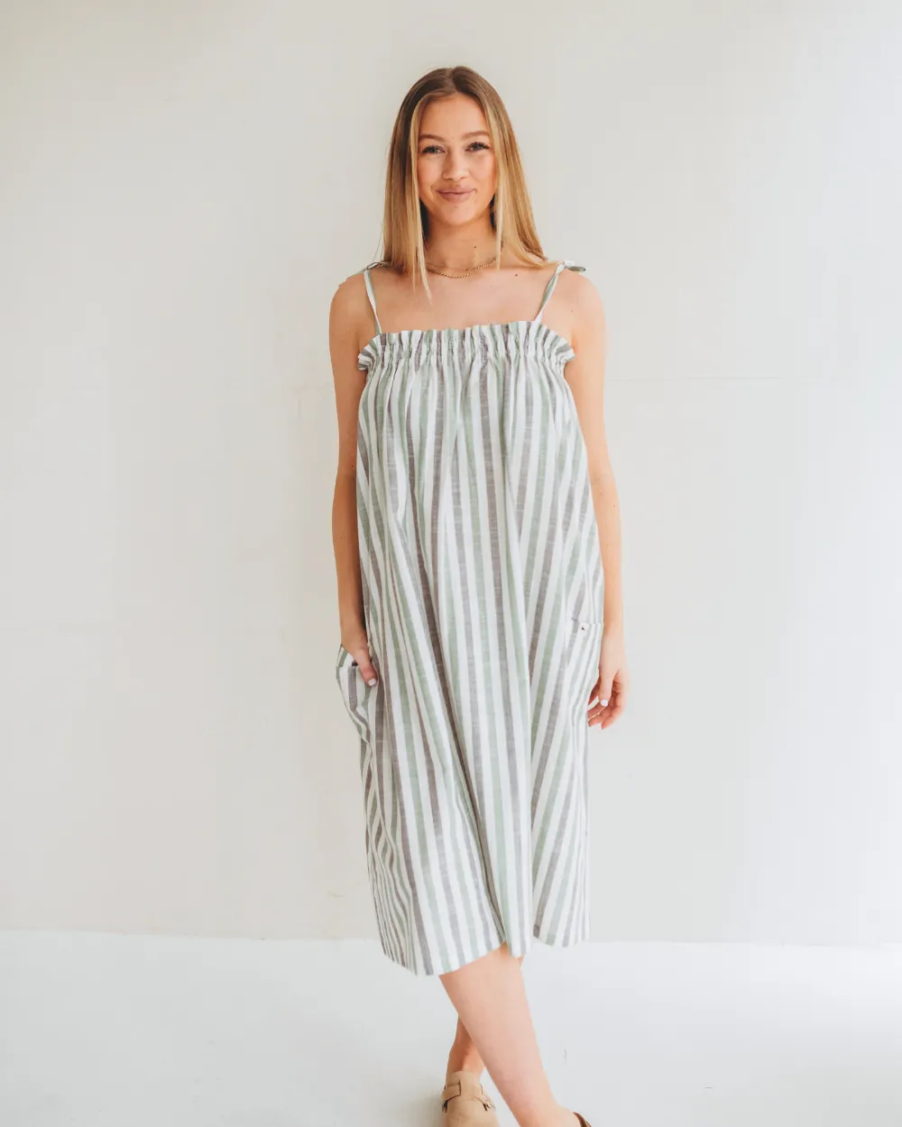 Anna Woven Stripe Dress Skirt
