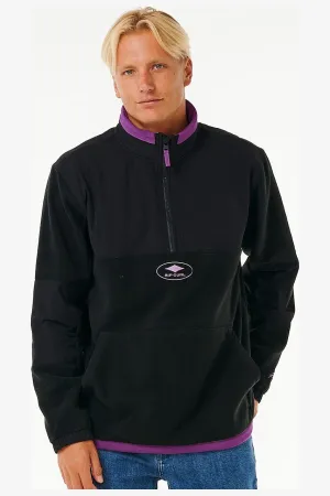 ANTI SERIES QSP 1/4 ZIP CREW - BLACK