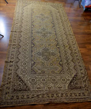 Antique Civil War era woven coverlet