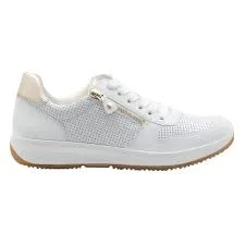 ARA OPAL WHITE PLATINUM LEATHER SNEAKER