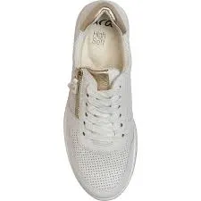 ARA OPAL WHITE PLATINUM LEATHER SNEAKER