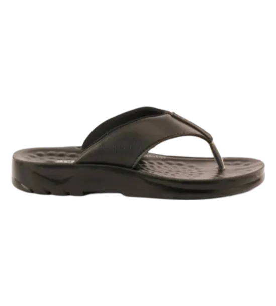 ARSFT Adaptation Men's PU Soft Slippers - Article 5101 (Black)