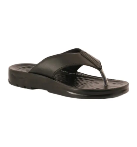 ARSFT Adaptation Men's PU Soft Slippers - Article 5101 (Black)
