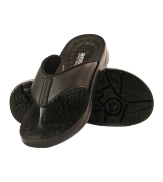ARSFT Adaptation Men's PU Soft Slippers - Article 5101 (Black)