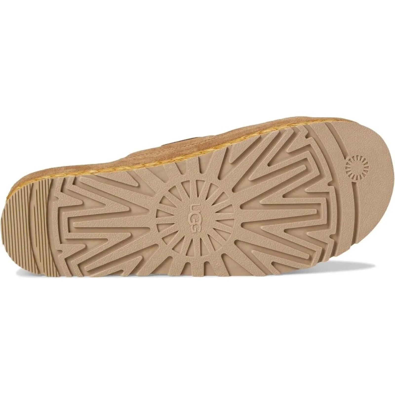Aubrey Chestnut Leather Platform Slide Sandals