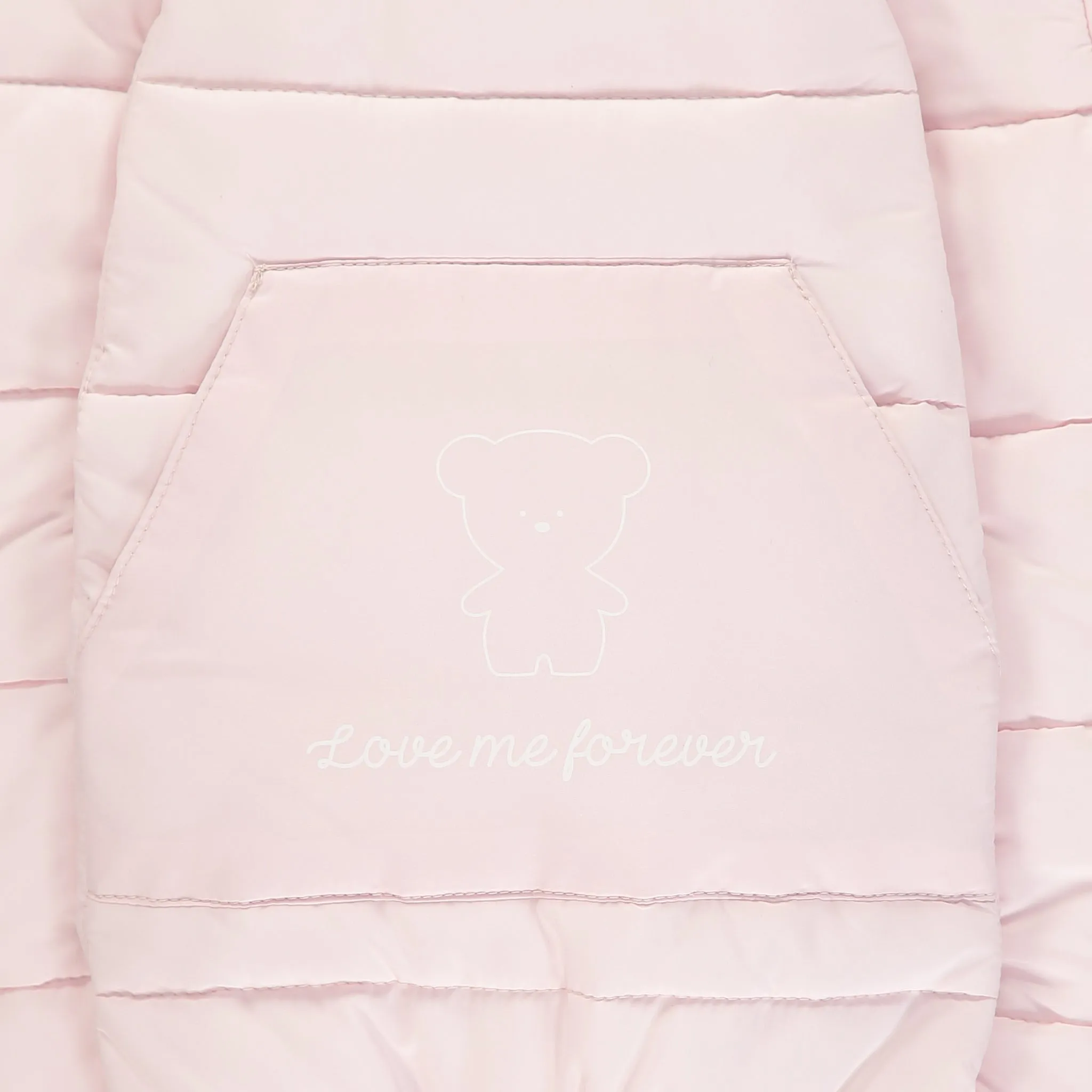 Baby Girl Pink Padded Snowsuit