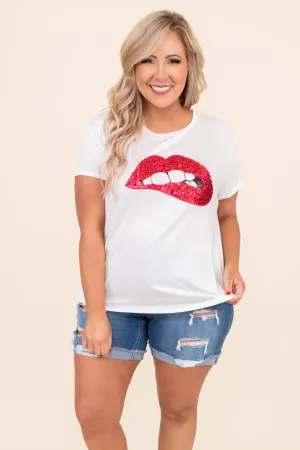 Bite Me Top, Ivory
