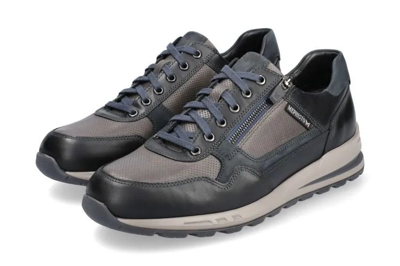 'Bradley' men's lace-up sneaker - black mix