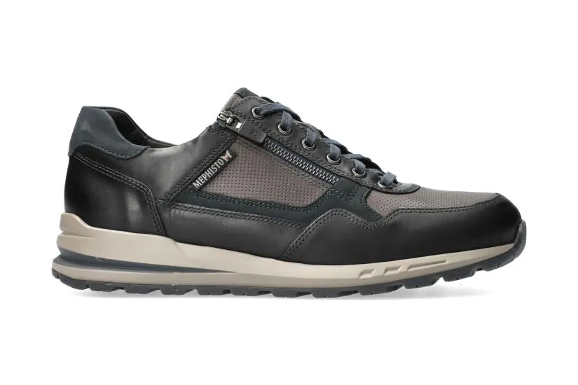 'Bradley' men's lace-up sneaker - black mix
