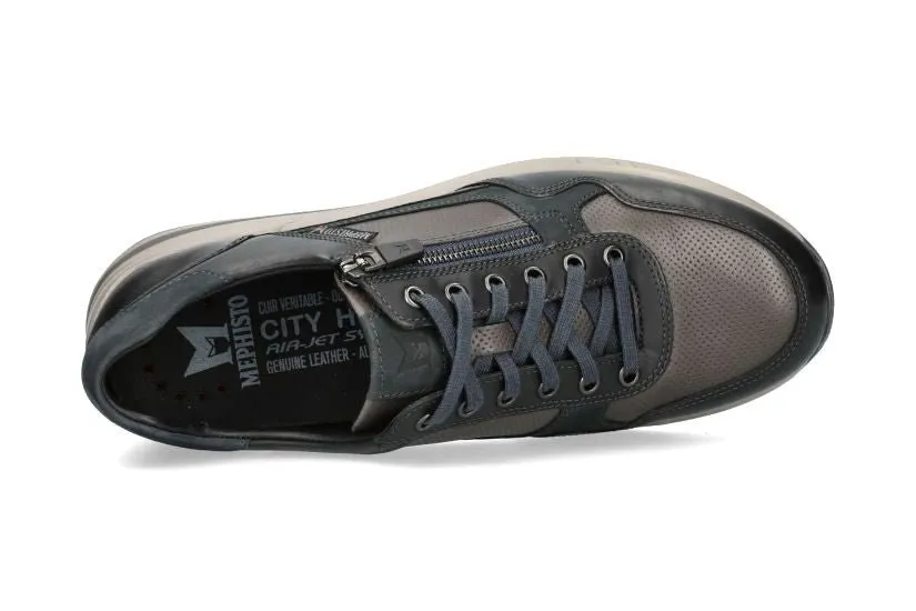 'Bradley' men's lace-up sneaker - black mix