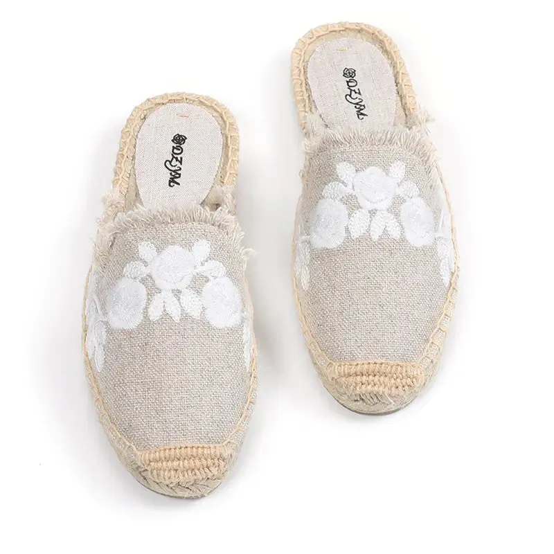 Braided Linen Baotou Cloth Slippers