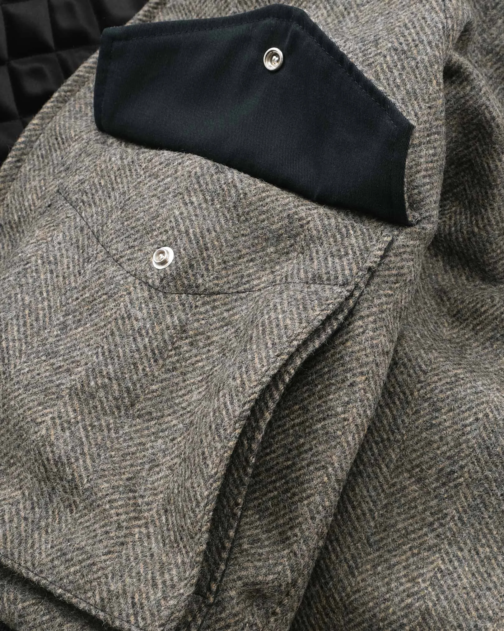 Cargo Carrier Jacket - Warm Charcoal Herringbone