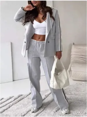 Chic Ribbon Hooded Lounge Set women