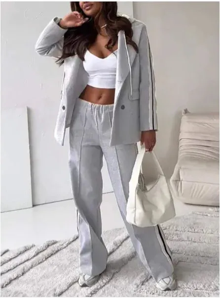 Chic Ribbon Hooded Lounge Set women