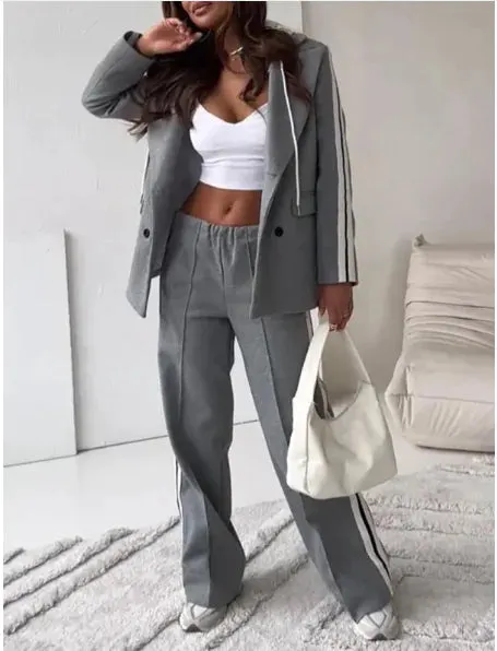 Chic Ribbon Hooded Lounge Set women