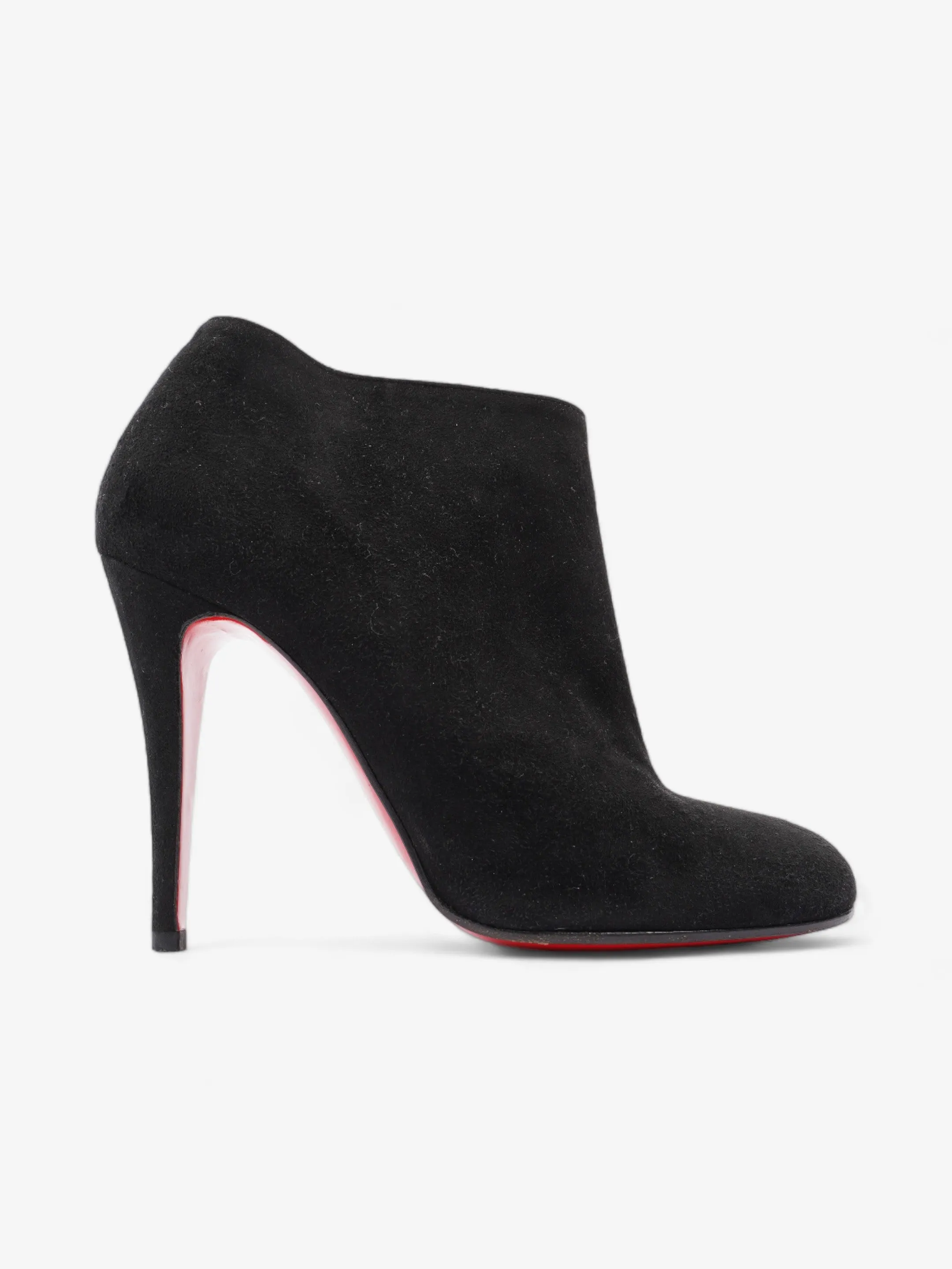 Christian Louboutin Belle Ankle Booties 110mm Black Suede EU 39 UK 6