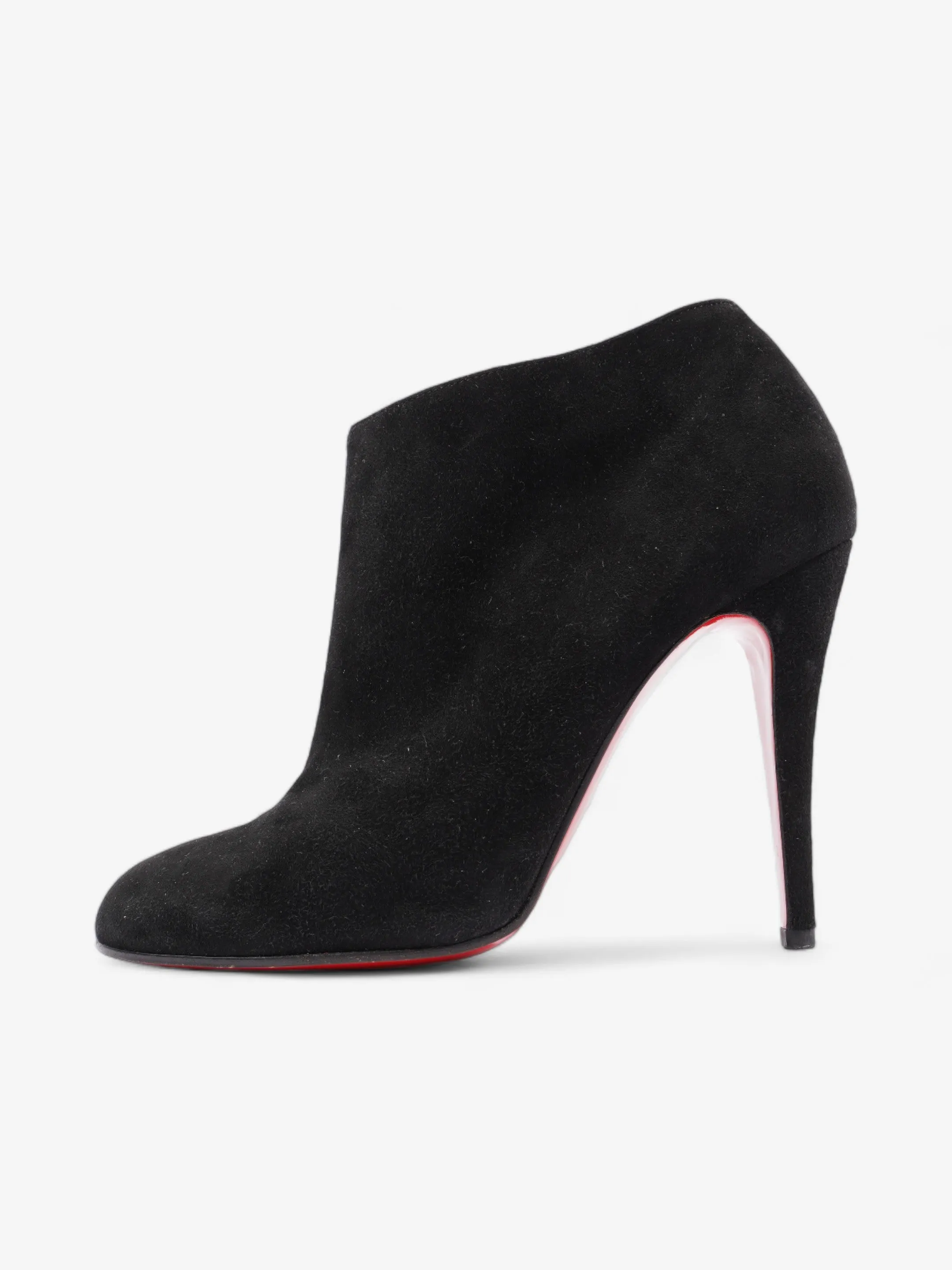 Christian Louboutin Belle Ankle Booties 110mm Black Suede EU 39 UK 6