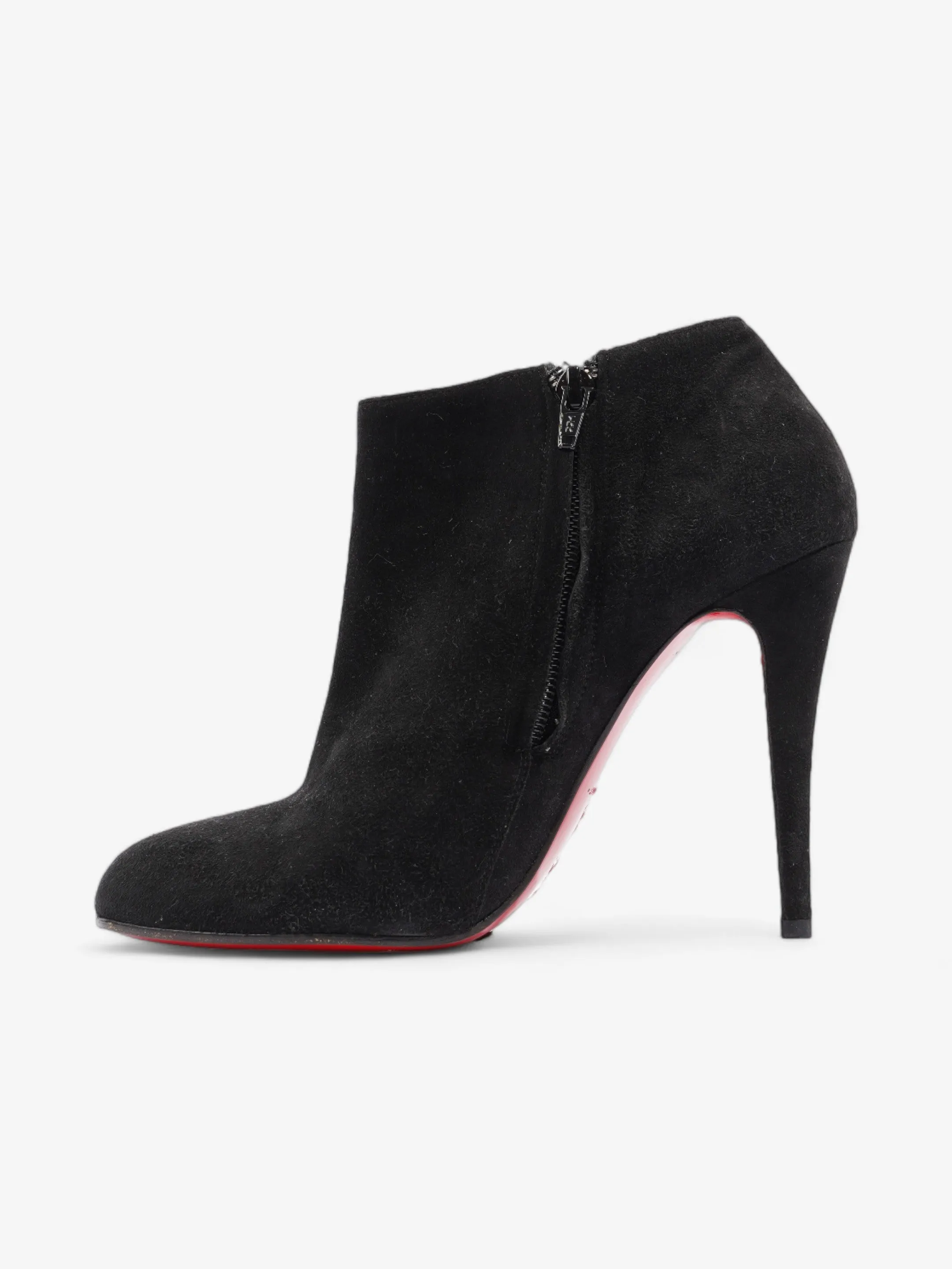 Christian Louboutin Belle Ankle Booties 110mm Black Suede EU 39 UK 6