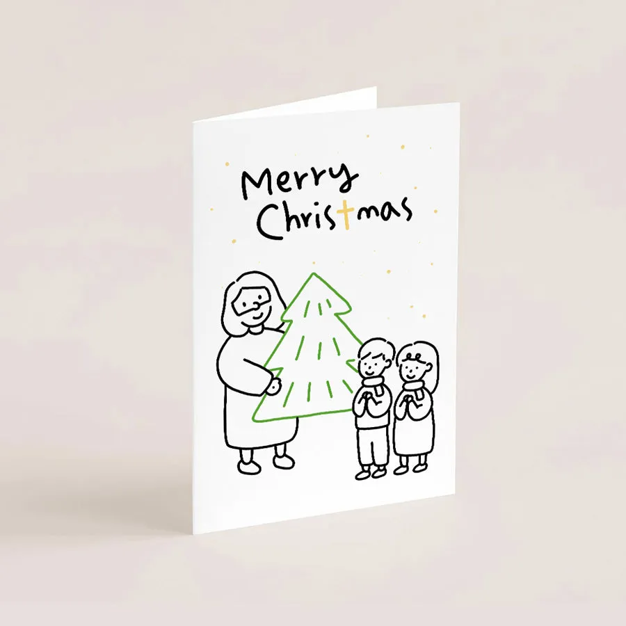 Christmas with Jesus {Greeting Card}