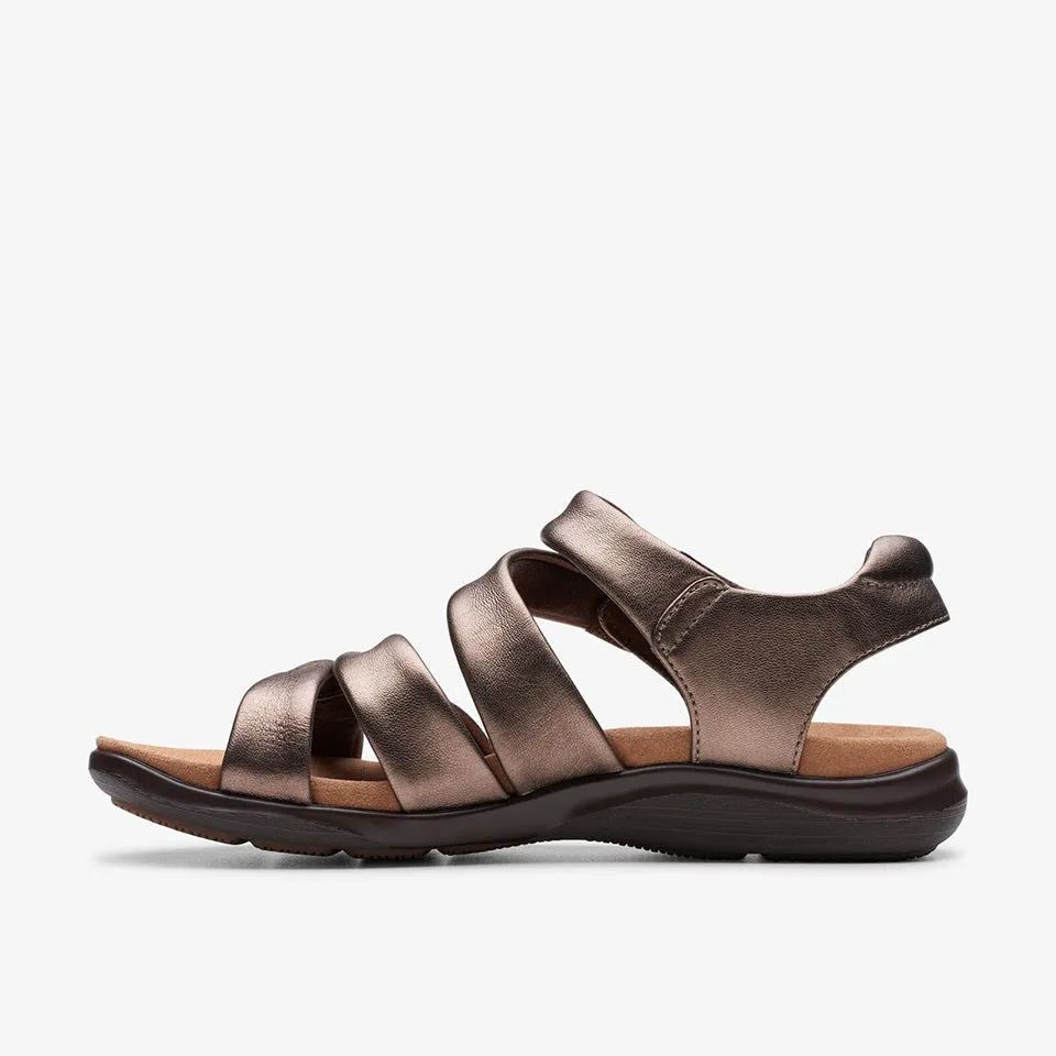 Clarks Women's Kitly Ave Bronze | Off White | Black Leather