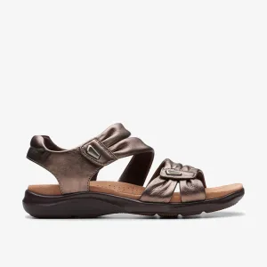 Clarks Women's Kitly Ave Bronze | Off White | Black Leather
