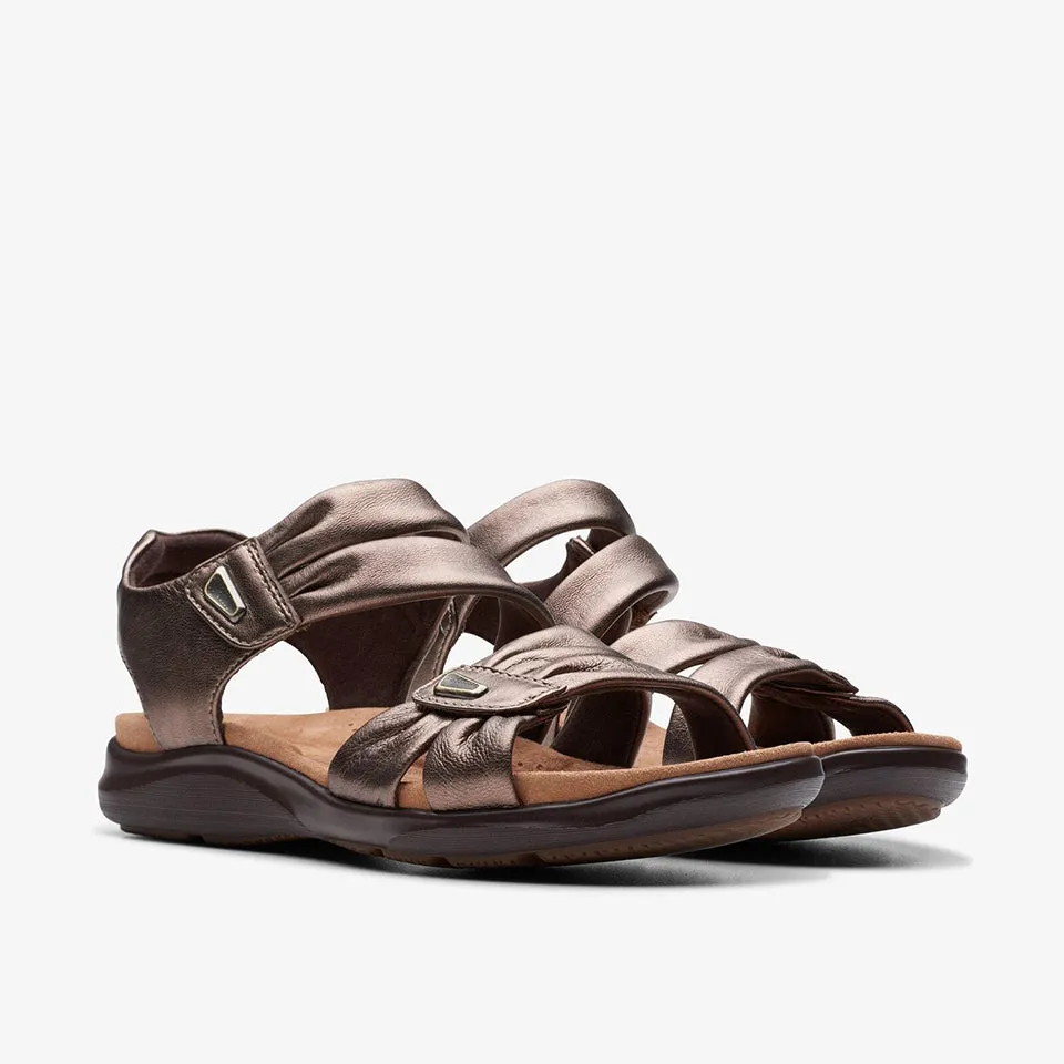 Clarks Women's Kitly Ave Bronze | Off White | Black Leather