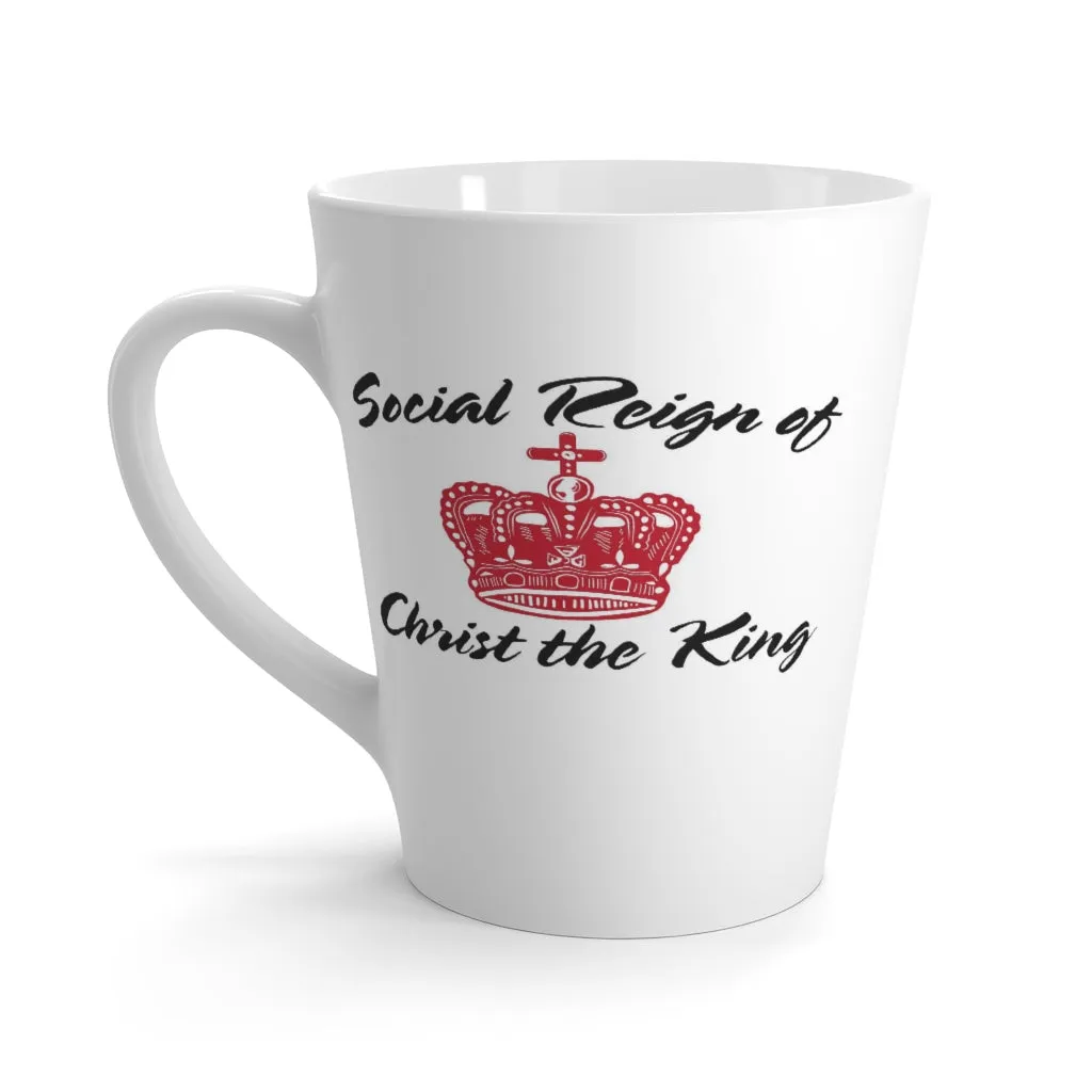 Coffee Tea Cup Jesus is King Catholic Traditional Christmas birthday gift Christianity porcelain