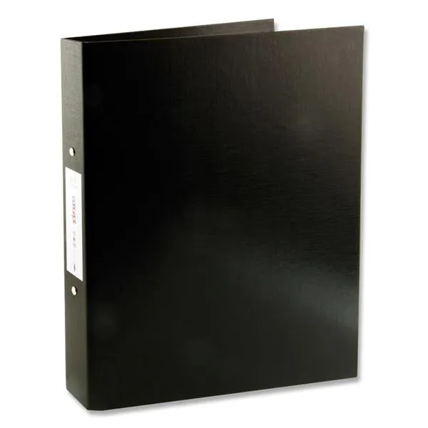 Concept 2 Ring A4 Binder 25mm Polypropylene Black (Pack of 10)