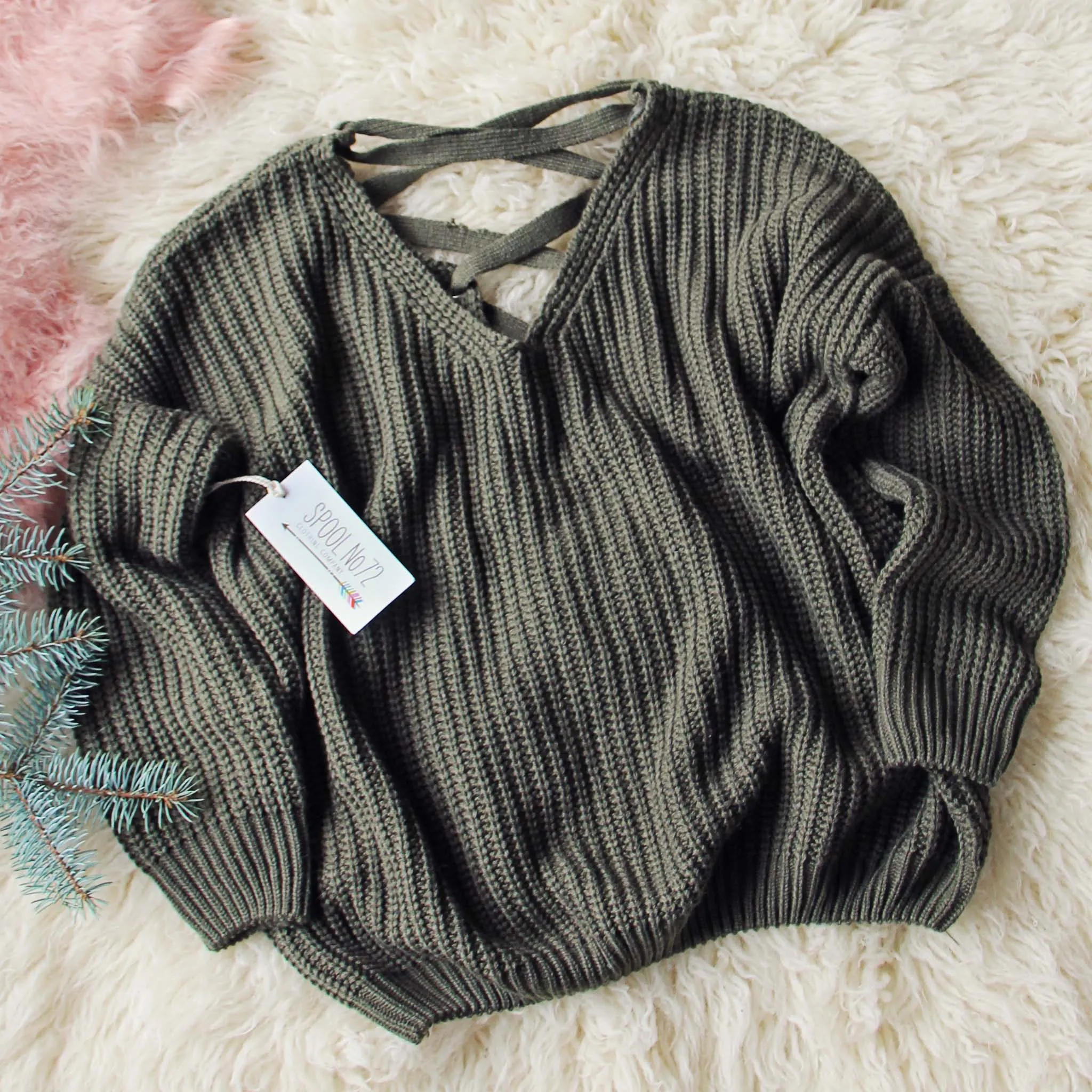 Cooper Lace-Back Sweater