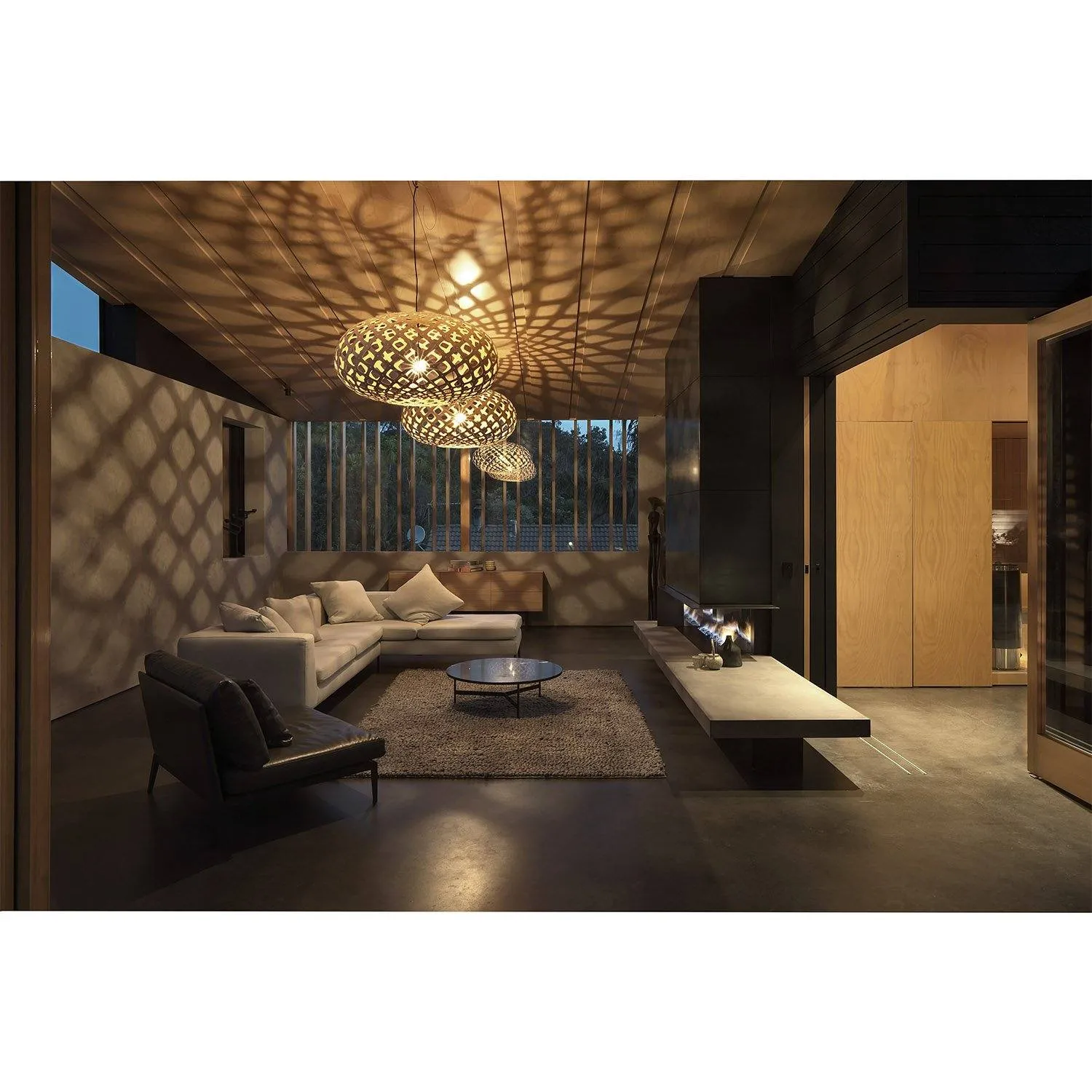 David Trubridge Natural Kina Pendant Light