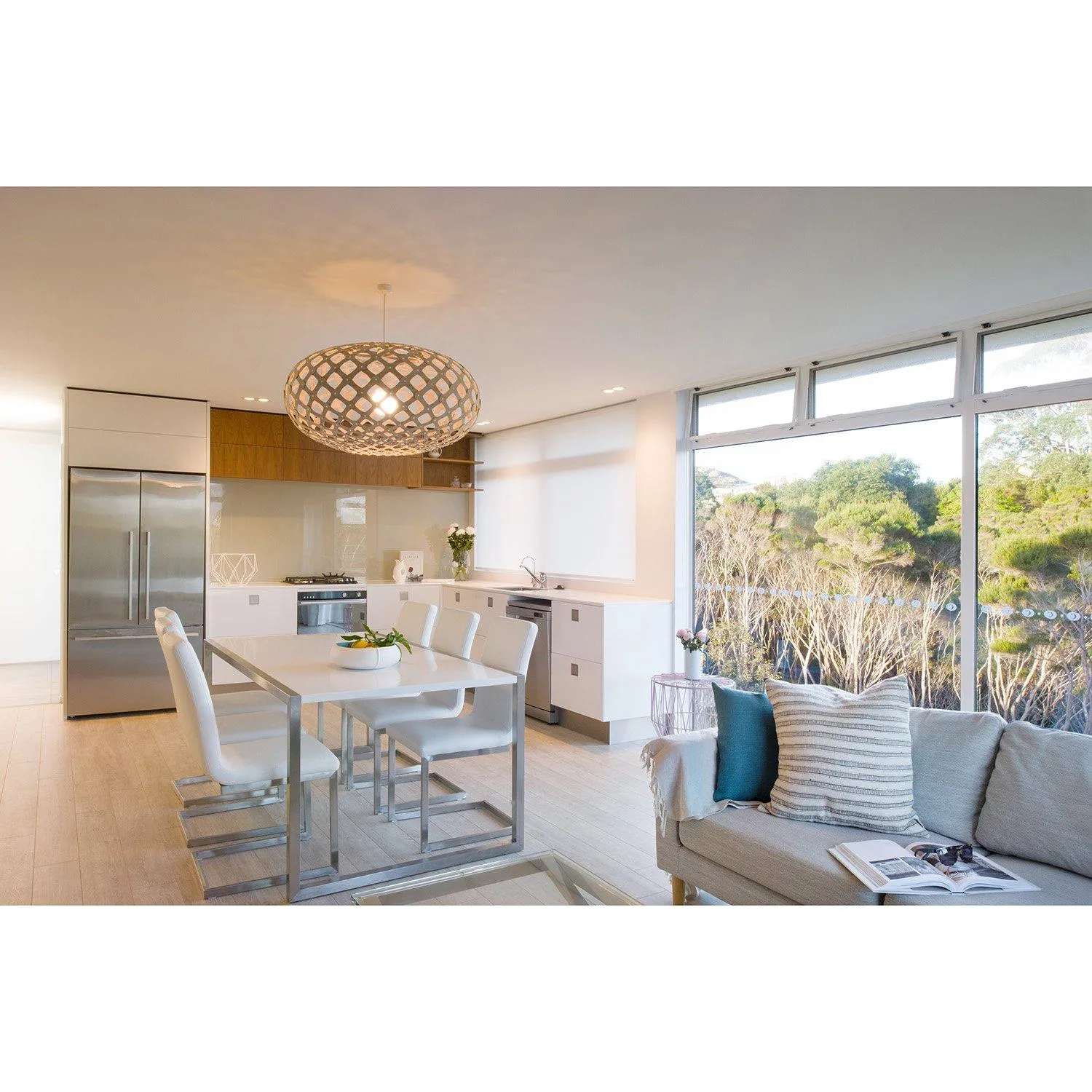 David Trubridge Natural Kina Pendant Light