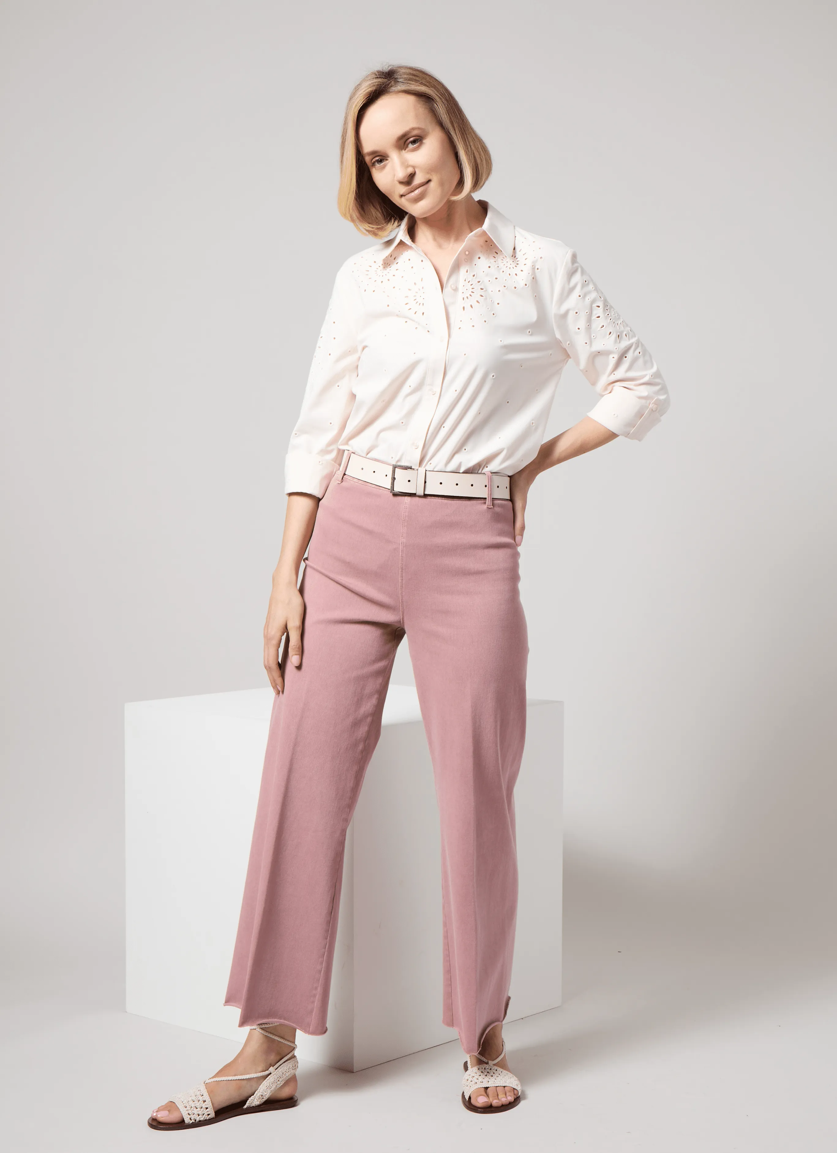 Erin Hi Waist Wide Leg Denim (28" Inseam)