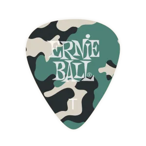 Ernie Ball Thin Camouflage Cellulose Picks 12 Piece Bag