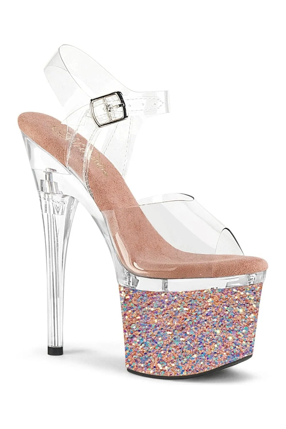 ESTEEM-708LG Clear Vinyl Sandal
