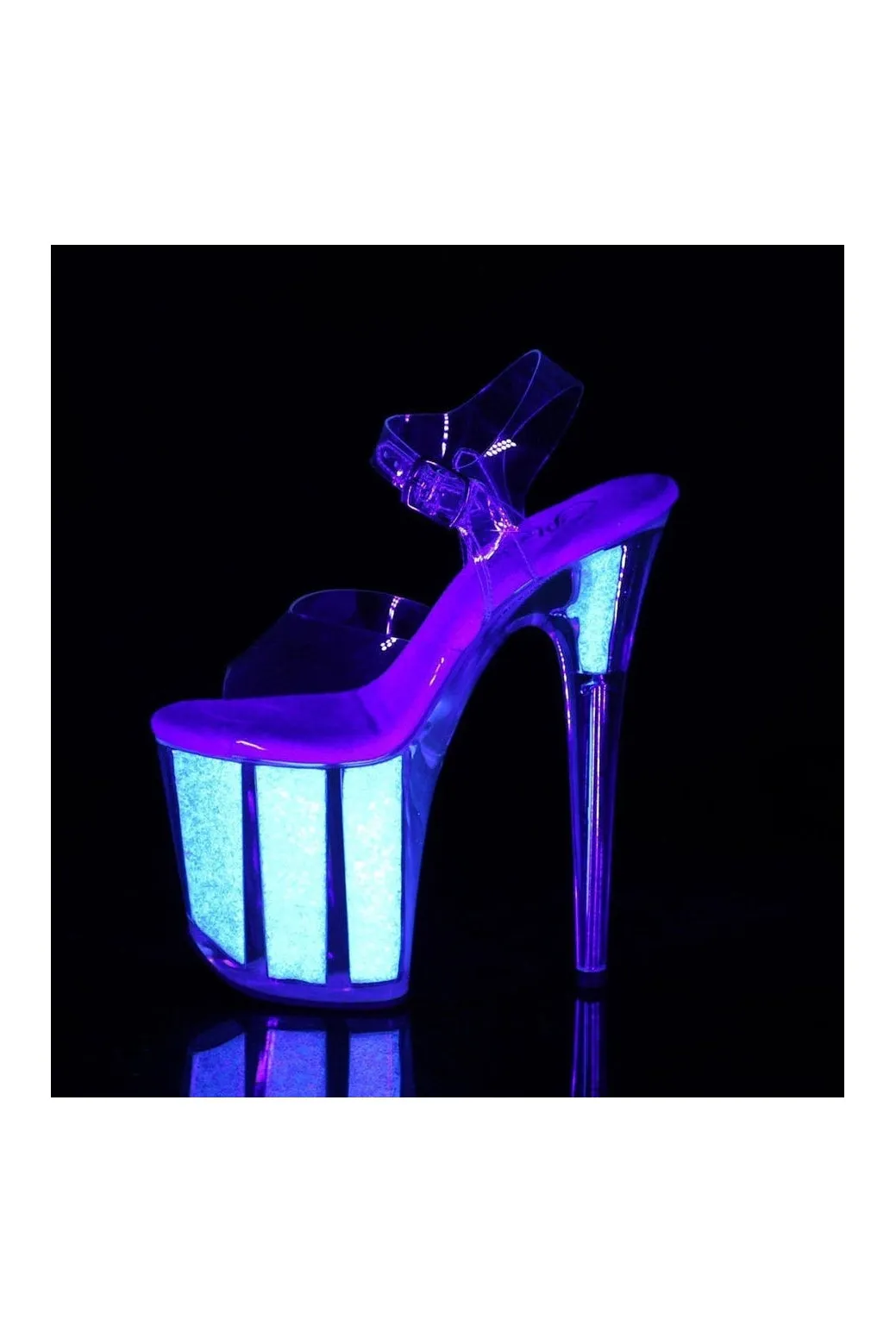 FLAMINGO-808UVG Exotic Sandal | Clear Vinyl