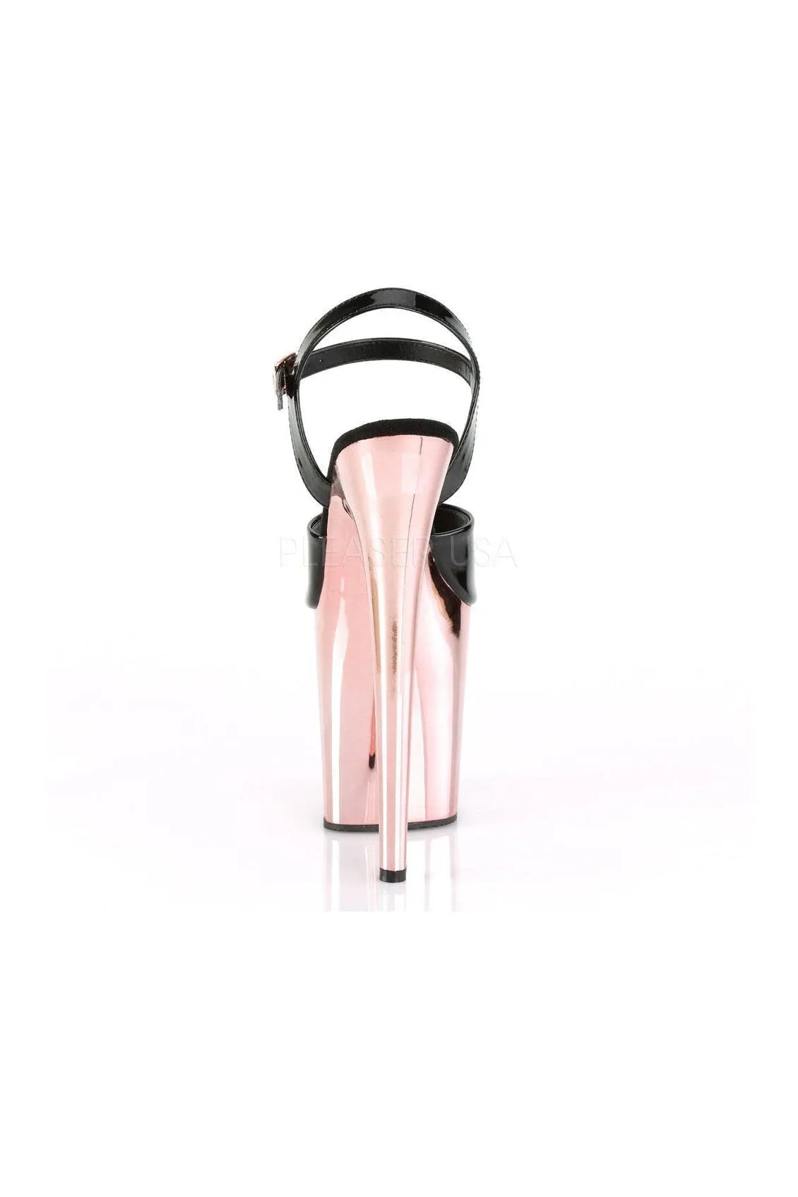 FLAMINGO-809 Platform Sandal | Black Patent