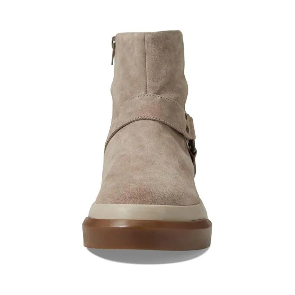 Free People Boots Bodhi Taupe Suede Leather Harness Ankle Booties
