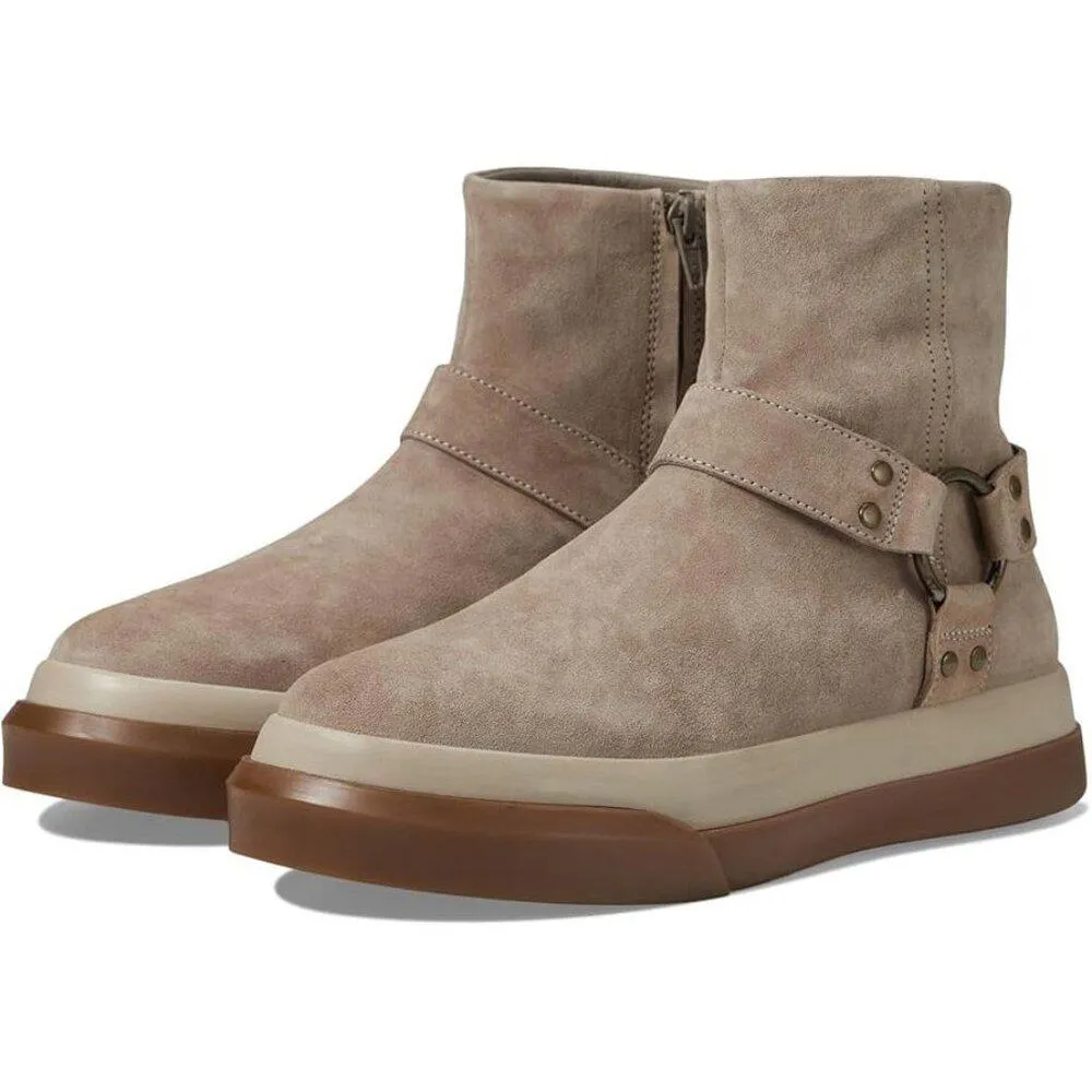 Free People Boots Bodhi Taupe Suede Leather Harness Ankle Booties